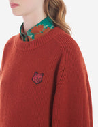  BOLD FOX HEAD PATCH COMFORT RIBBED JUMPER