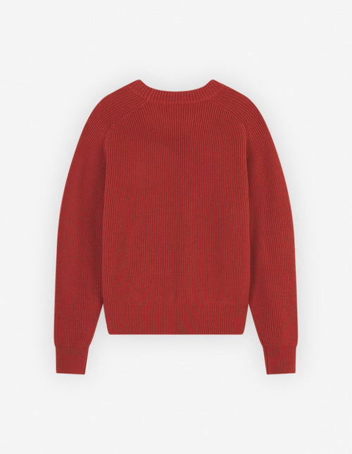  BOLD FOX HEAD PATCH COMFORT RIBBED JUMPER