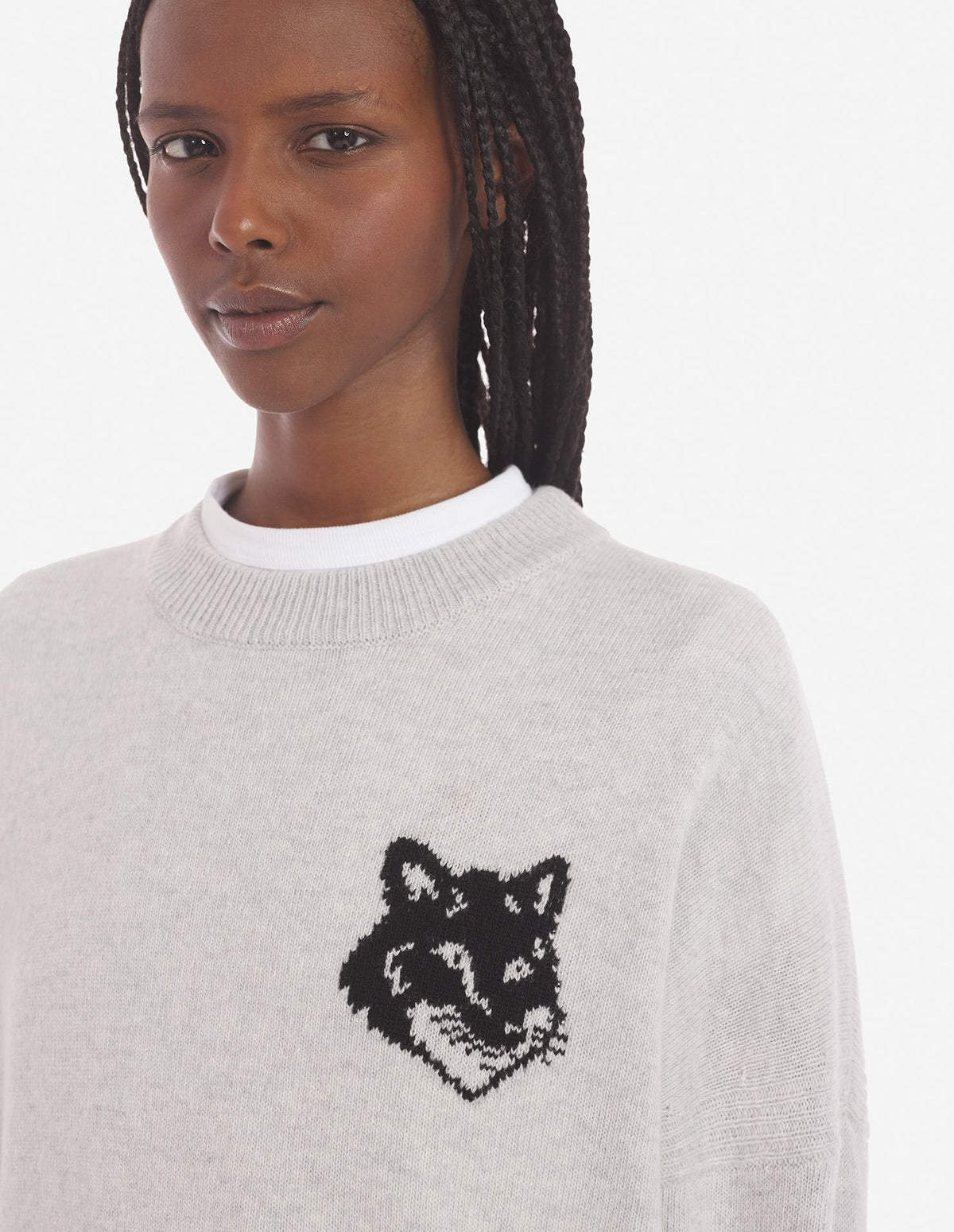  FOX HEAD INTARSIA COMFORT JUMPER