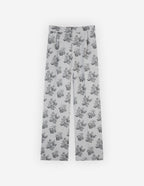  DOUBLE PLEAT TAILORED PANTS IN FLOWERS JACQUARD