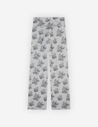  DOUBLE PLEAT TAILORED PANTS IN FLOWERS JACQUARD