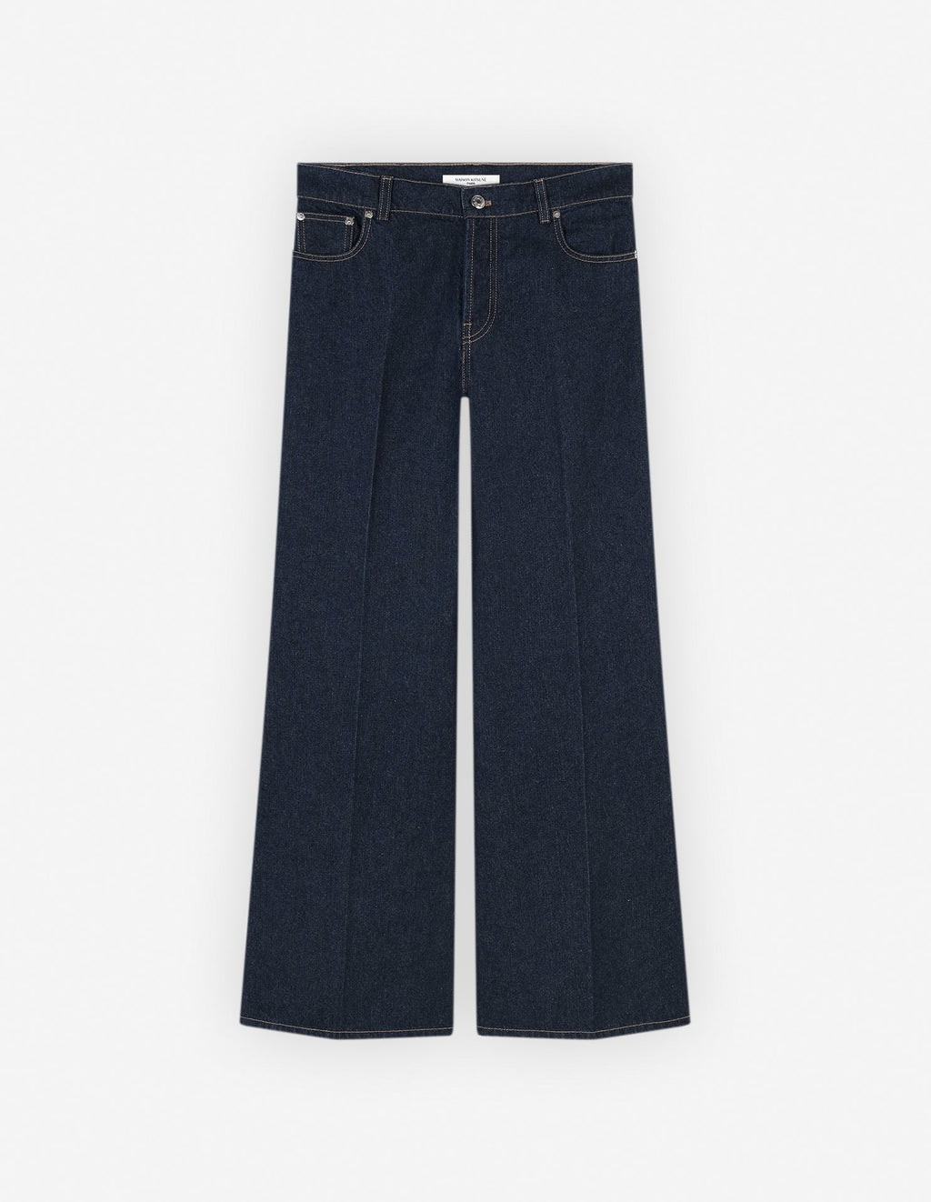  CROPPED FLARE JEANS IN INDIGO DENIM