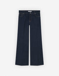  CROPPED FLARE JEANS IN INDIGO DENIM