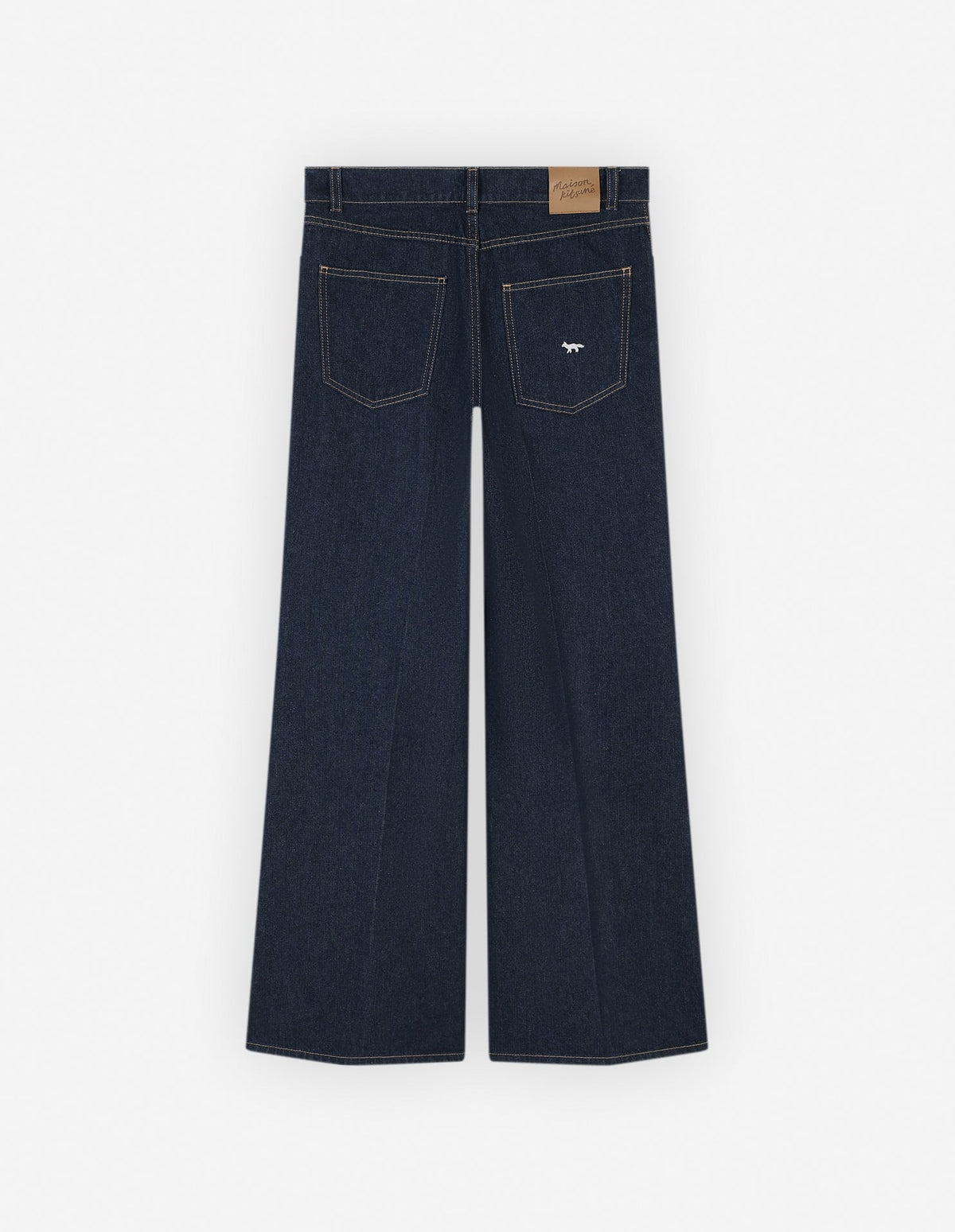  CROPPED FLARE JEANS IN INDIGO DENIM