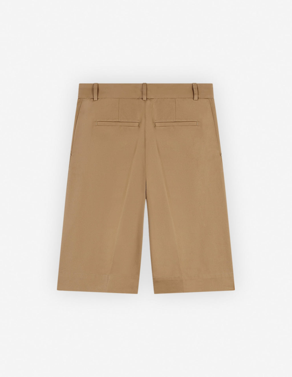  WIDE LEG TAILORED BERMUDA IN COTTON GABARDINE
