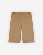  WIDE LEG TAILORED BERMUDA IN COTTON GABARDINE