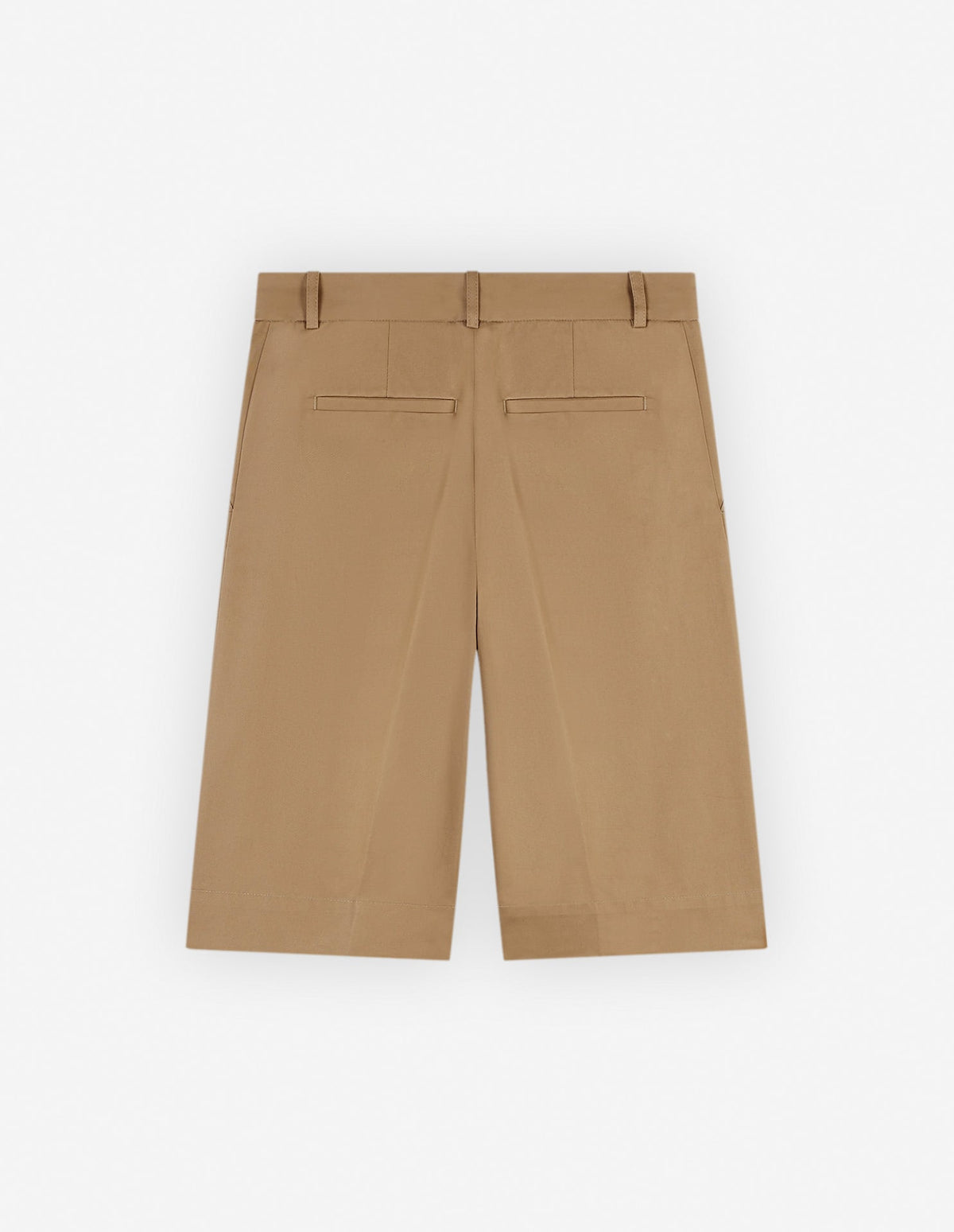  WIDE LEG TAILORED BERMUDA IN COTTON GABARDINE