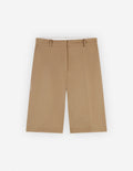  WIDE LEG TAILORED BERMUDA IN COTTON GABARDINE