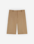  WIDE LEG TAILORED BERMUDA IN COTTON GABARDINE