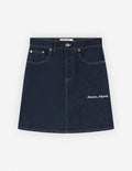  MINI A-LINE SKIRT IN INDIGO DENIM
