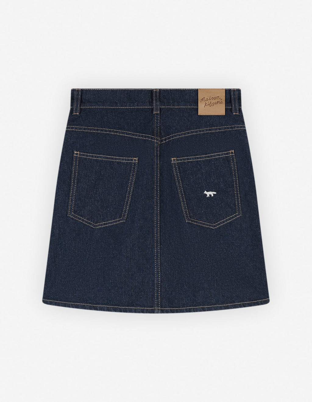 MINI A-LINE SKIRT IN INDIGO DENIM