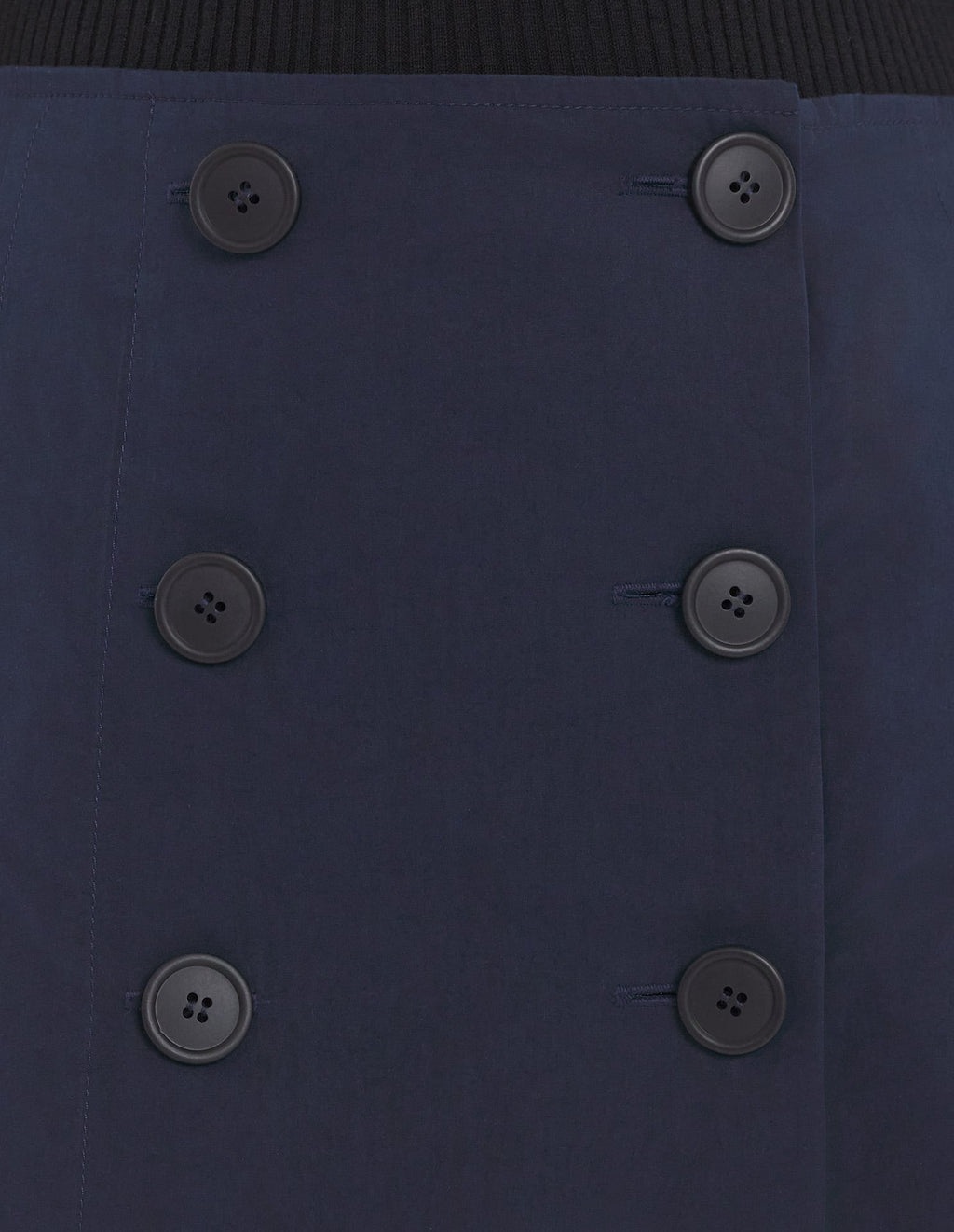  KNEE PLEATED WRAP SKIRT IN COTTON POPLIN