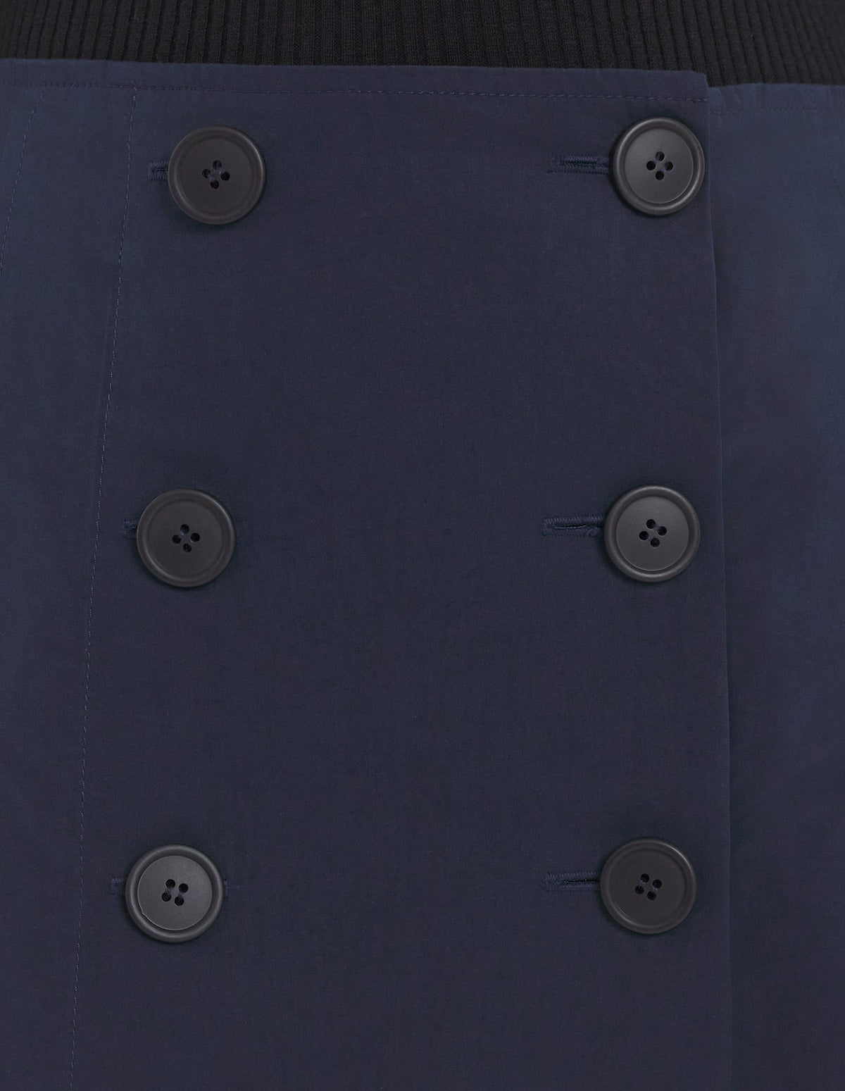  KNEE PLEATED WRAP SKIRT IN COTTON POPLIN