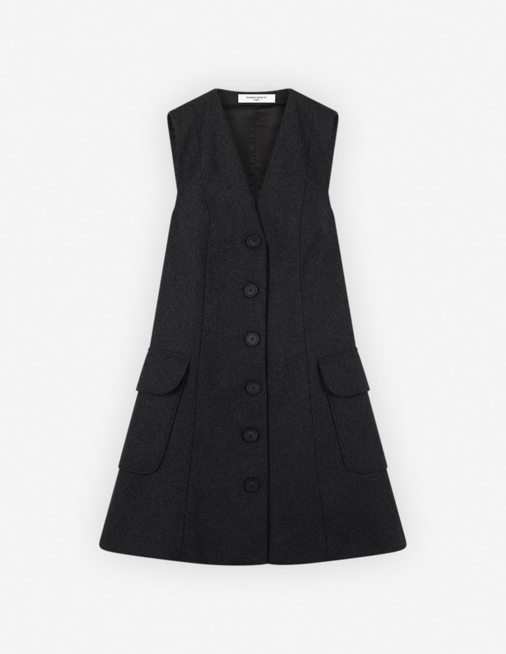 A-LINE MINI DRESS WITH FLAPPED-PATCH POCKETS