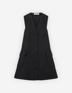  A-LINE MINI DRESS WITH FLAPPED-PATCH POCKETS