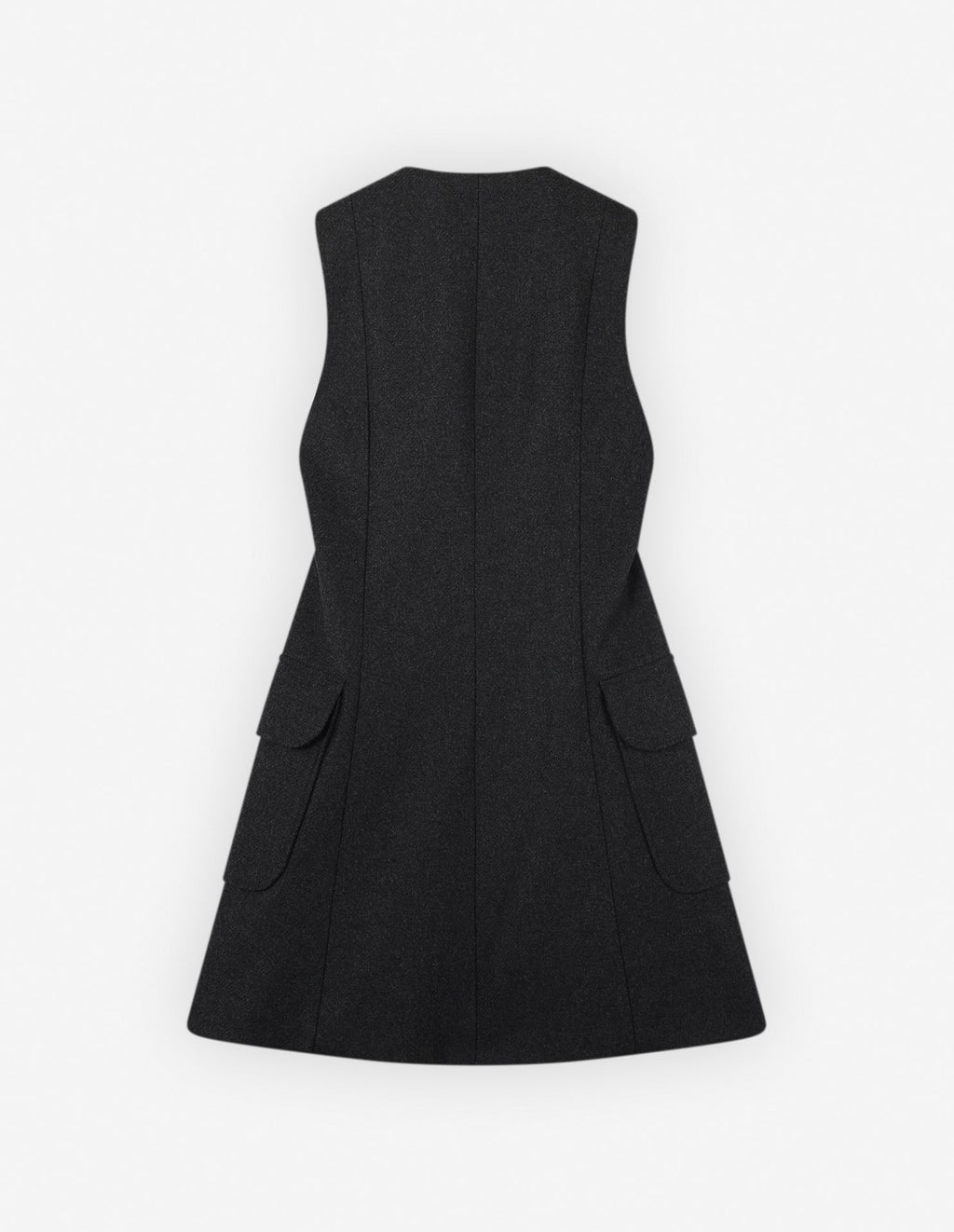  A-LINE MINI DRESS WITH FLAPPED-PATCH POCKETS