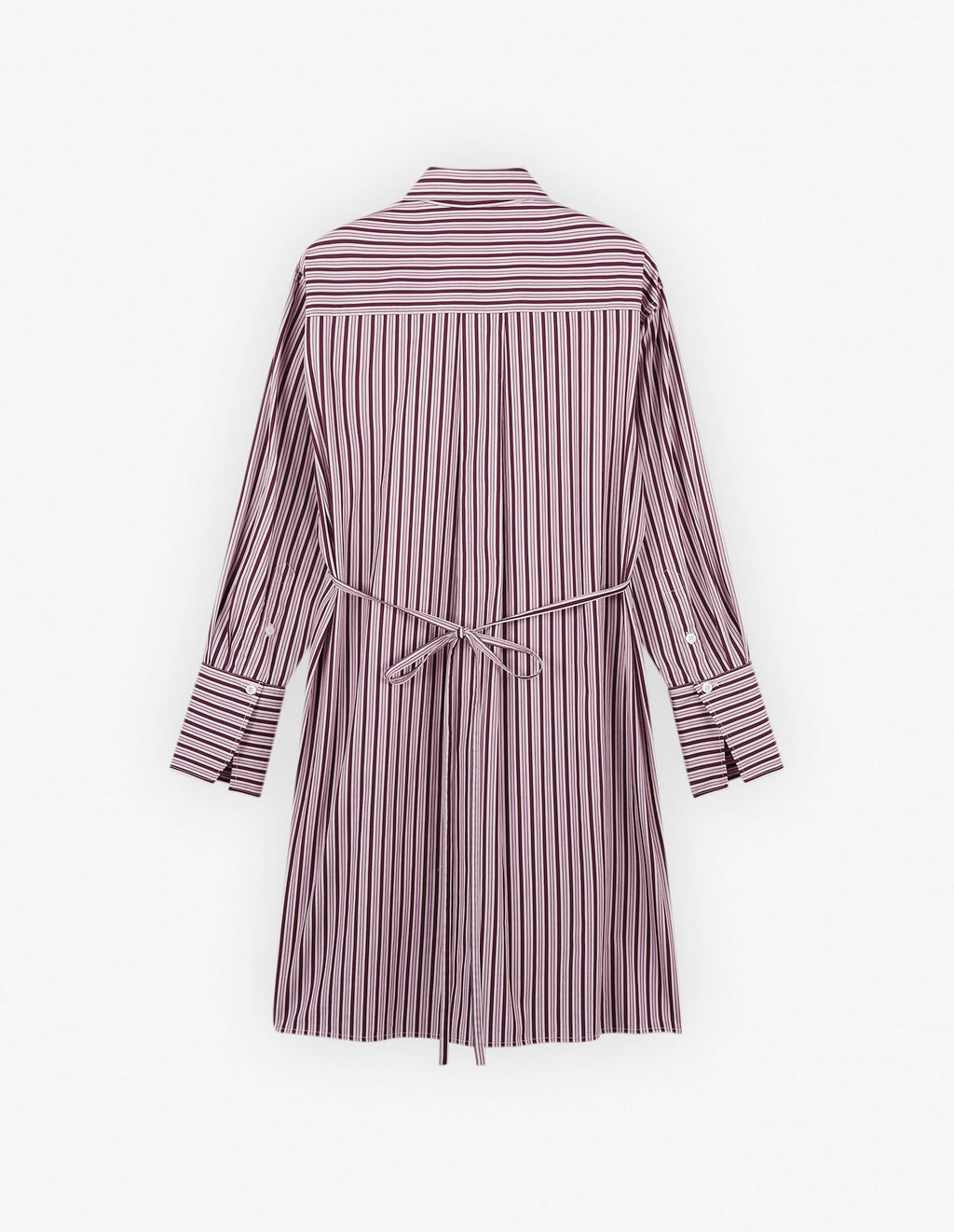  KNEE-LENGTH SHIRT DRESS IN COTTON WITH LOGO HANDWRITING