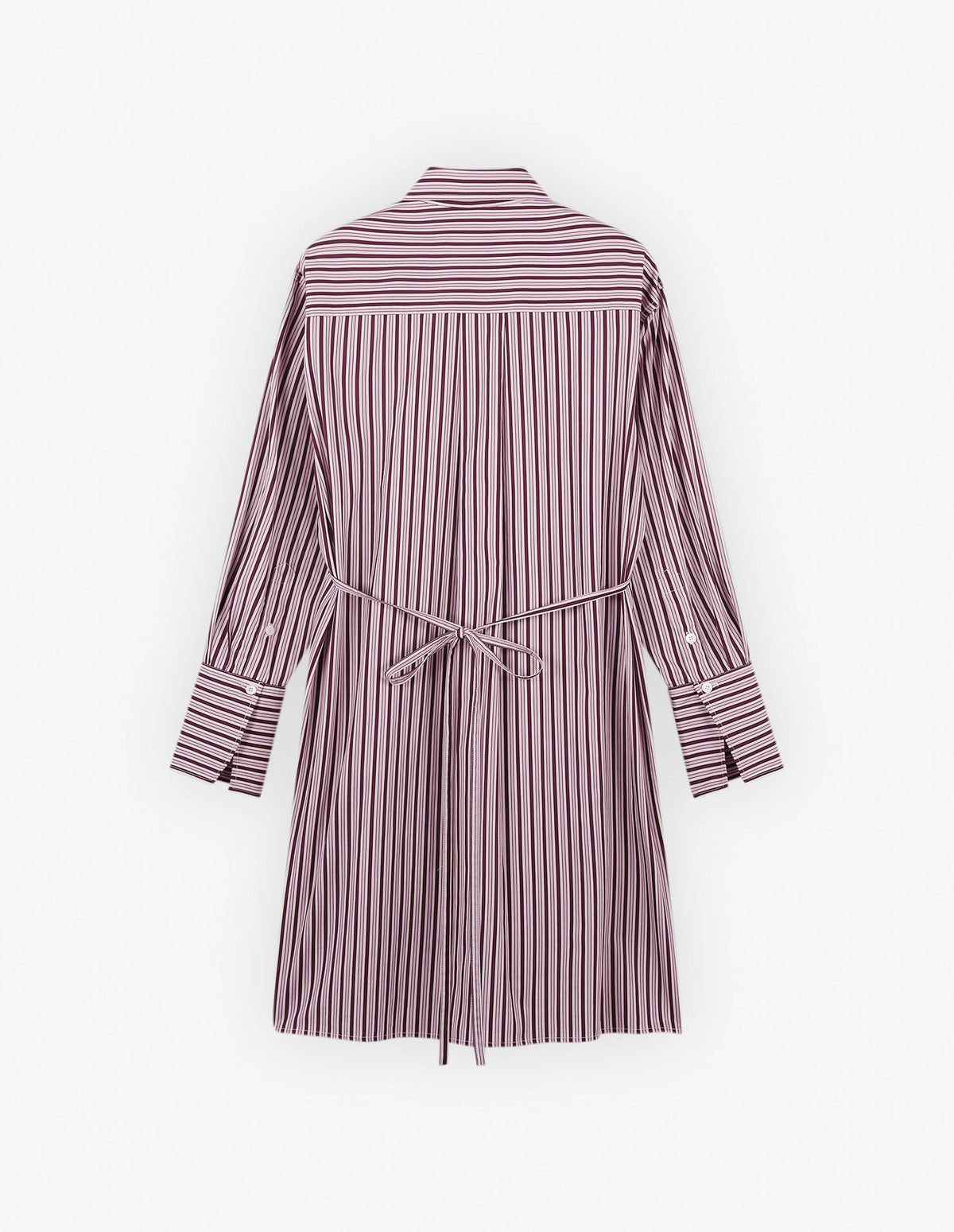  KNEE-LENGTH SHIRT DRESS IN COTTON WITH LOGO HANDWRITING