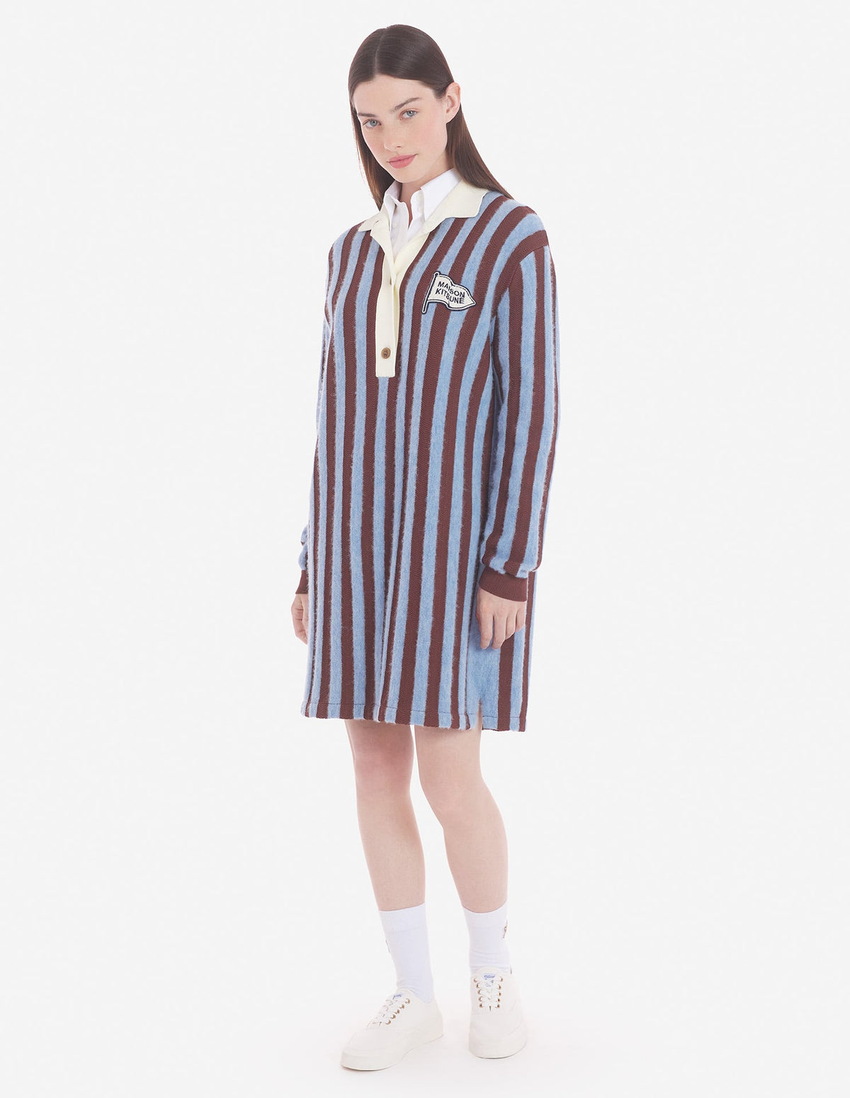  STRIPED POLO DRESS