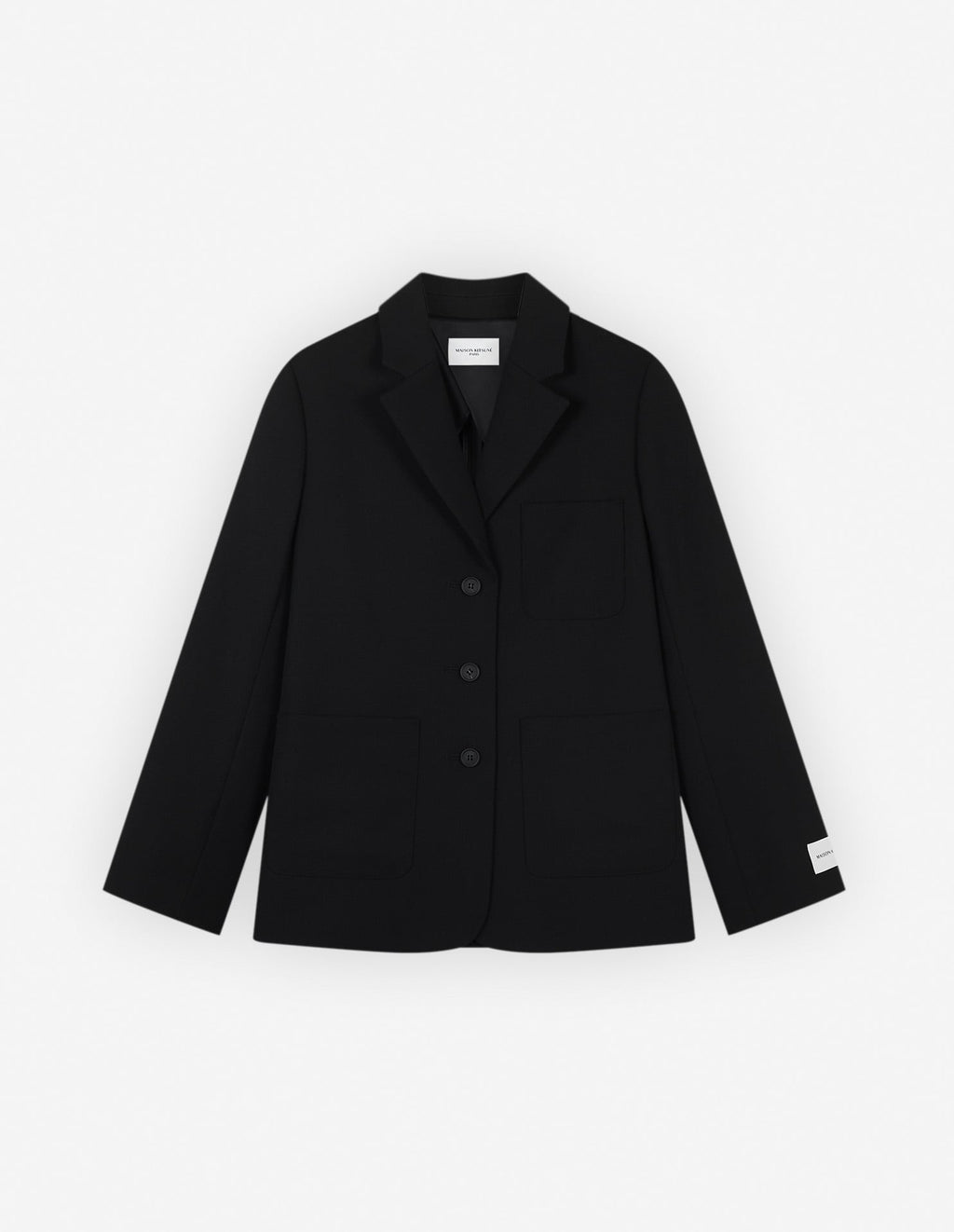  SINGLE-BREASTED JACKET IN TEXTURISED FLUID TECHNIC