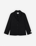  SINGLE-BREASTED JACKET IN TEXTURISED FLUID TECHNIC