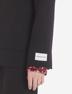  SINGLE-BREASTED JACKET IN TEXTURISED FLUID TECHNIC