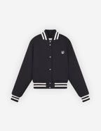  TEDDY BLOUSON IN COTTON SATIN WITH GREY FOX HEAD P