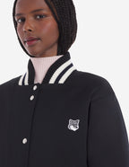  TEDDY BLOUSON IN COTTON SATIN WITH GREY FOX HEAD P