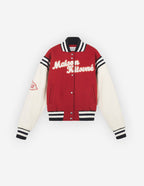  VARSITY JACKET IN WOOL FELT WITH LEATHER SLEEVES