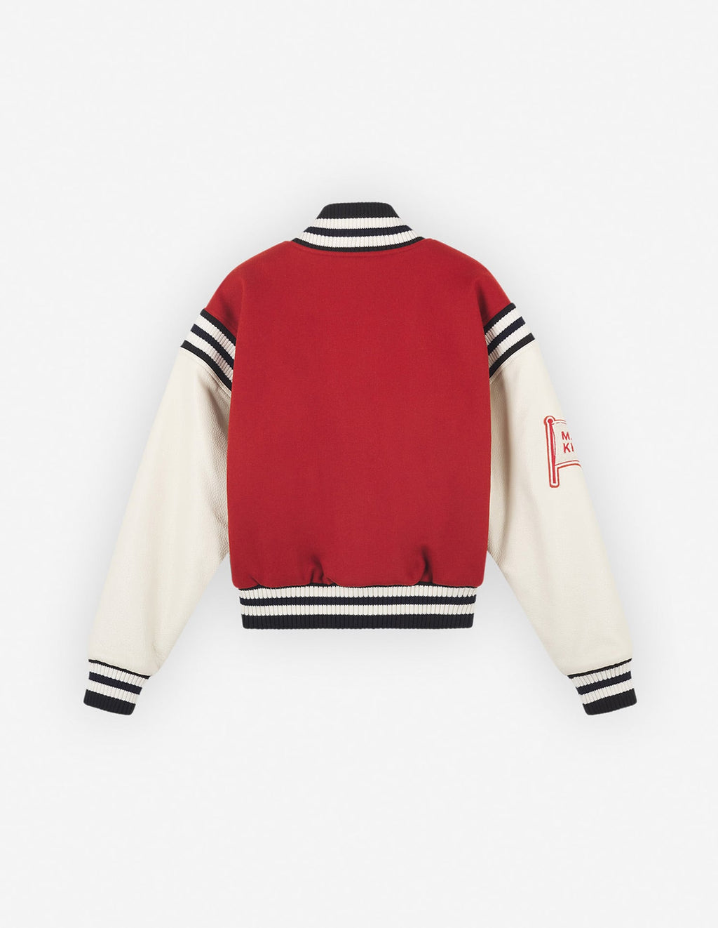  VARSITY JACKET IN WOOL FELT WITH LEATHER SLEEVES