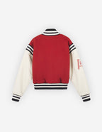  VARSITY JACKET IN WOOL FELT WITH LEATHER SLEEVES