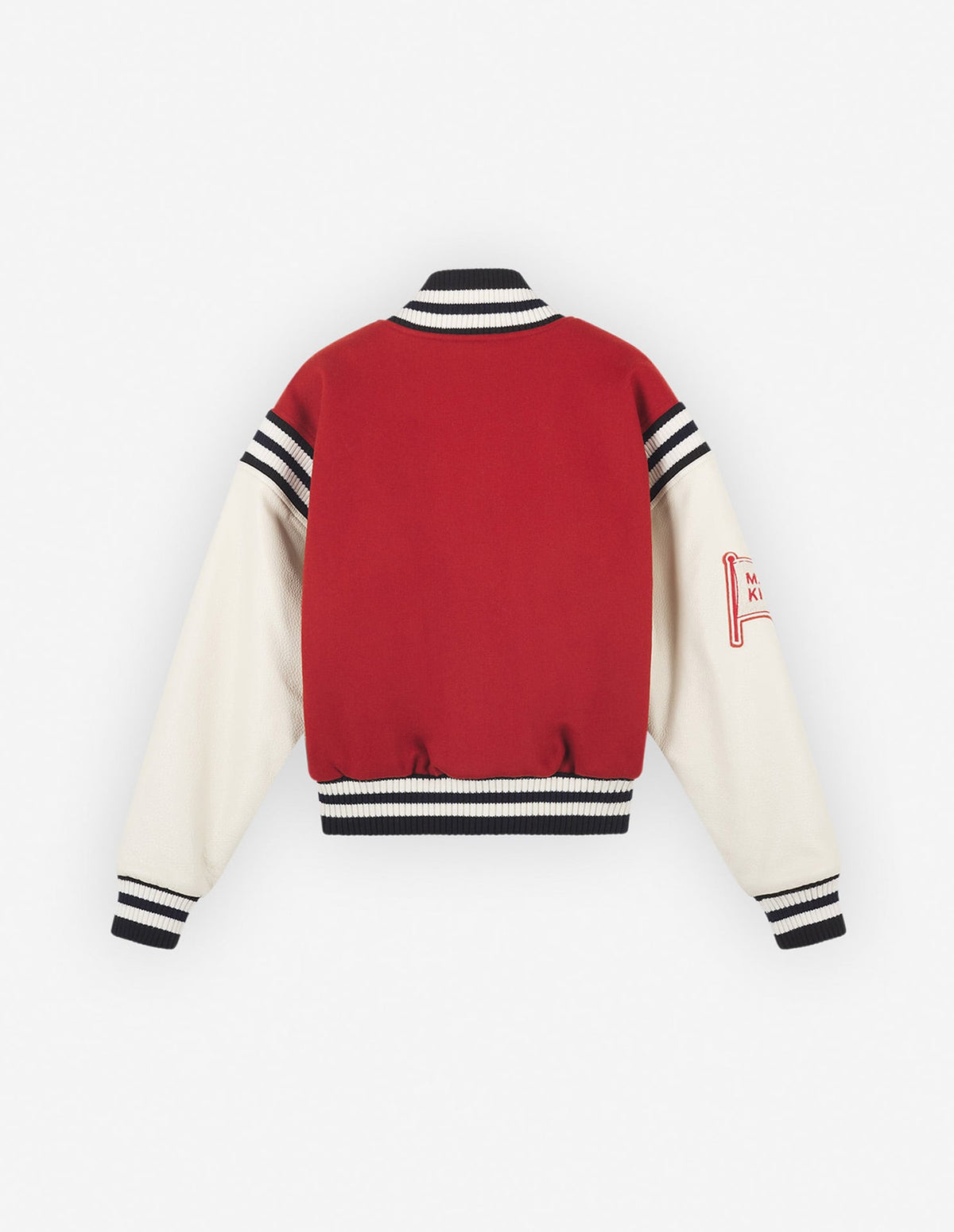  VARSITY JACKET IN WOOL FELT WITH LEATHER SLEEVES
