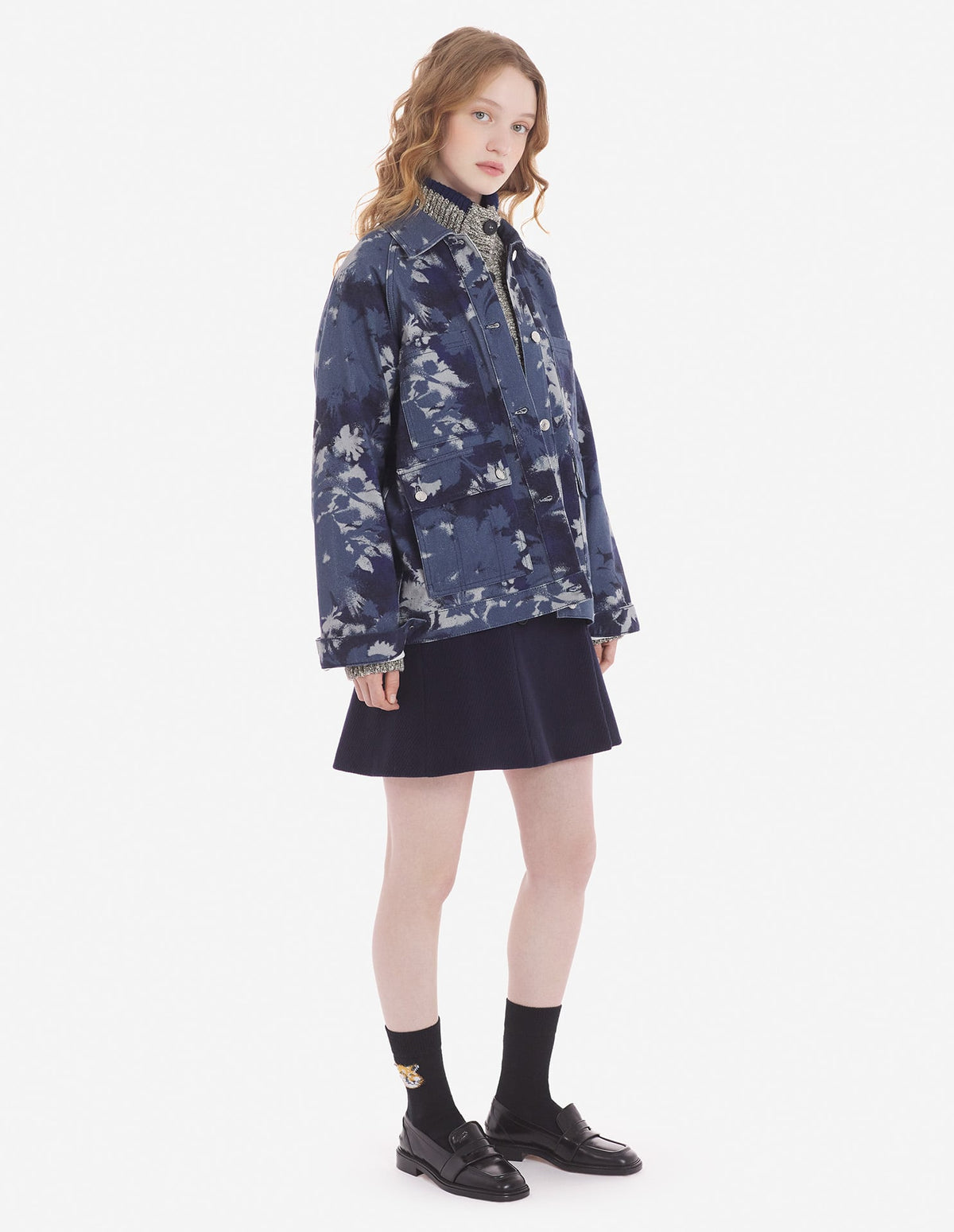  WORKWEAR JACKET IN BOUQUET CAMEO PRINTED COTTON DR