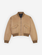  BOMBER IN NYLON WITH LOGO HANDWRITING EMBROIDERY