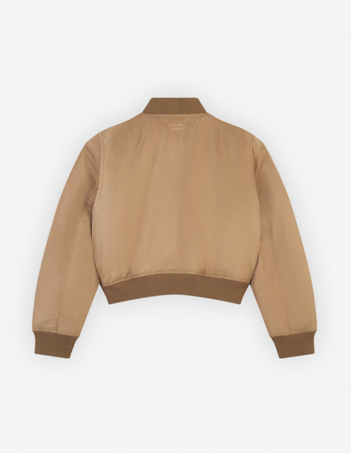  BOMBER IN NYLON WITH LOGO HANDWRITING EMBROIDERY
