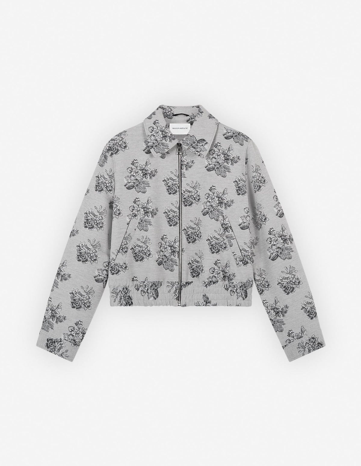  URBAN BLOUSON IN FLOWERS JACQUARD