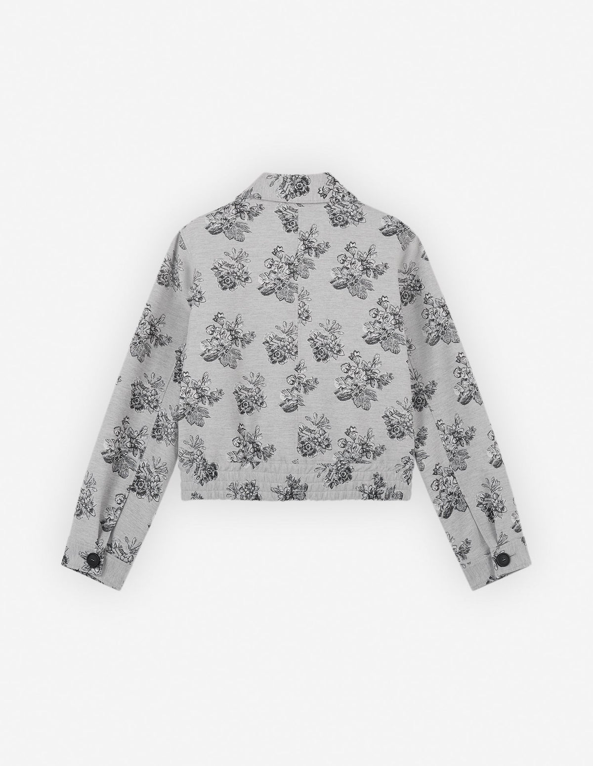  URBAN BLOUSON IN FLOWERS JACQUARD
