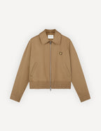  URBAN BLOUSON IN COTTON GABARDINE WITH BOLD FOX HEAD PATCH
