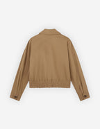  URBAN BLOUSON IN COTTON GABARDINE WITH BOLD FOX HEAD PATCH
