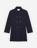  PEACOAT IN TEXTURISED WOOL BLEND TWILL