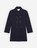  PEACOAT IN TEXTURISED WOOL BLEND TWILL