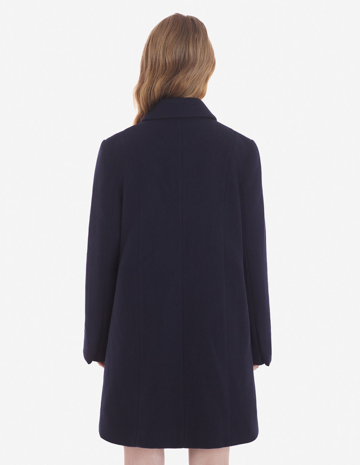  PEACOAT IN TEXTURISED WOOL BLEND TWILL