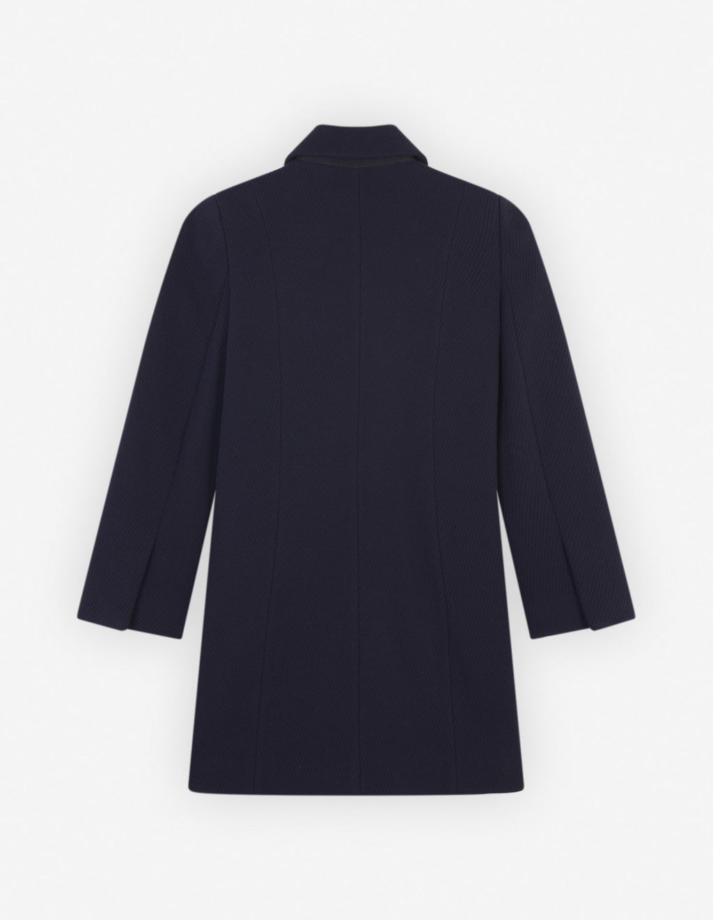  PEACOAT IN TEXTURISED WOOL BLEND TWILL