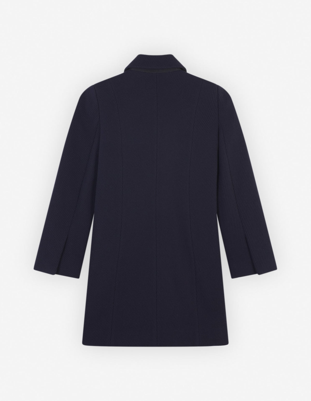  PEACOAT IN TEXTURISED WOOL BLEND TWILL