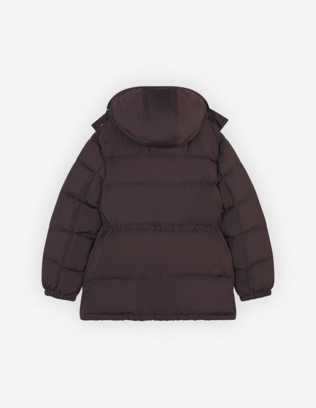  HOODED PUFFER IN NYLON WITH BOLD FOX HEAD PATCH