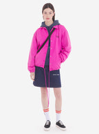  COACH JACKET IN NYLON WITH LOGO HANDWRITING PRINT