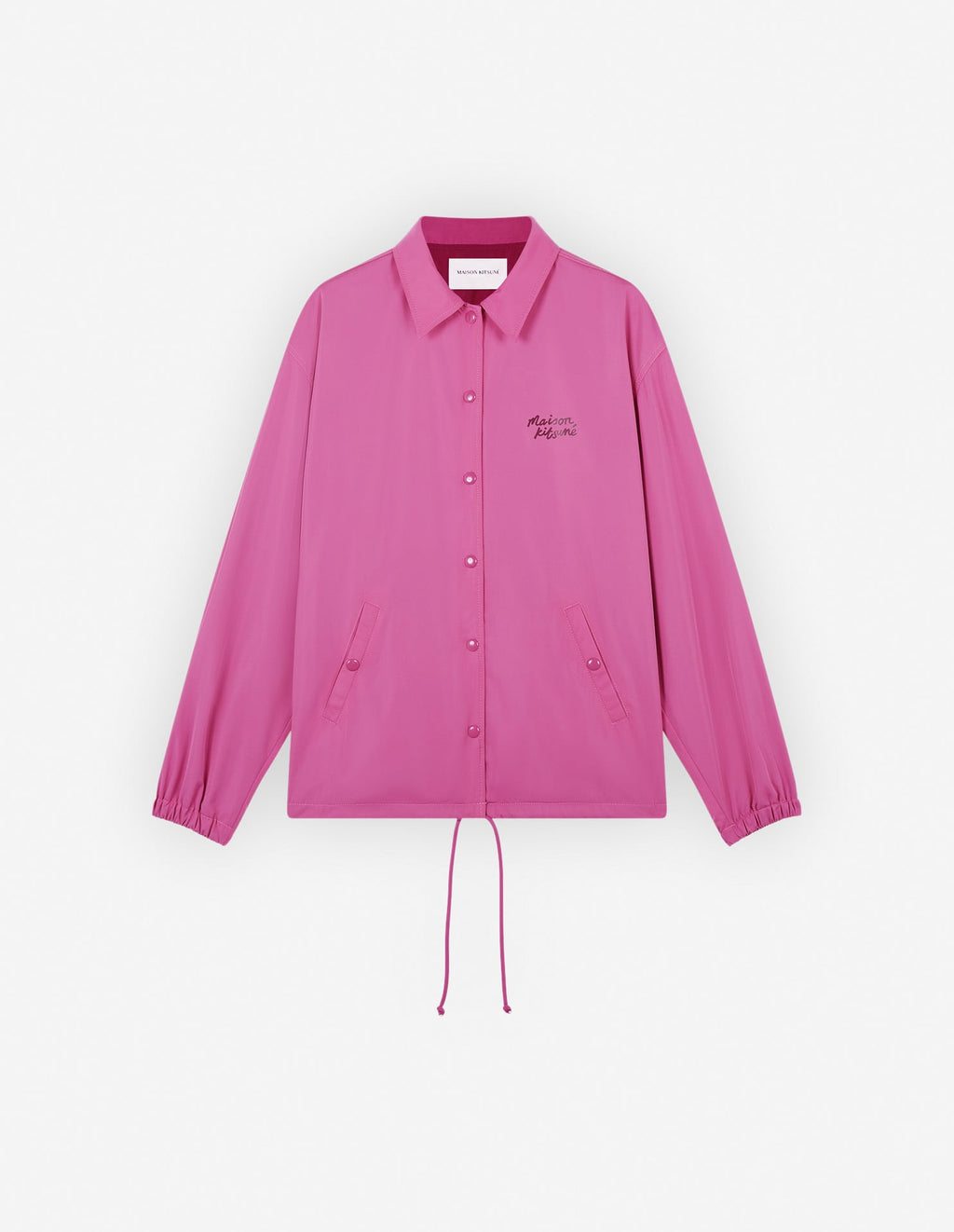  COACH JACKET IN NYLON WITH LOGO HANDWRITING PRINT