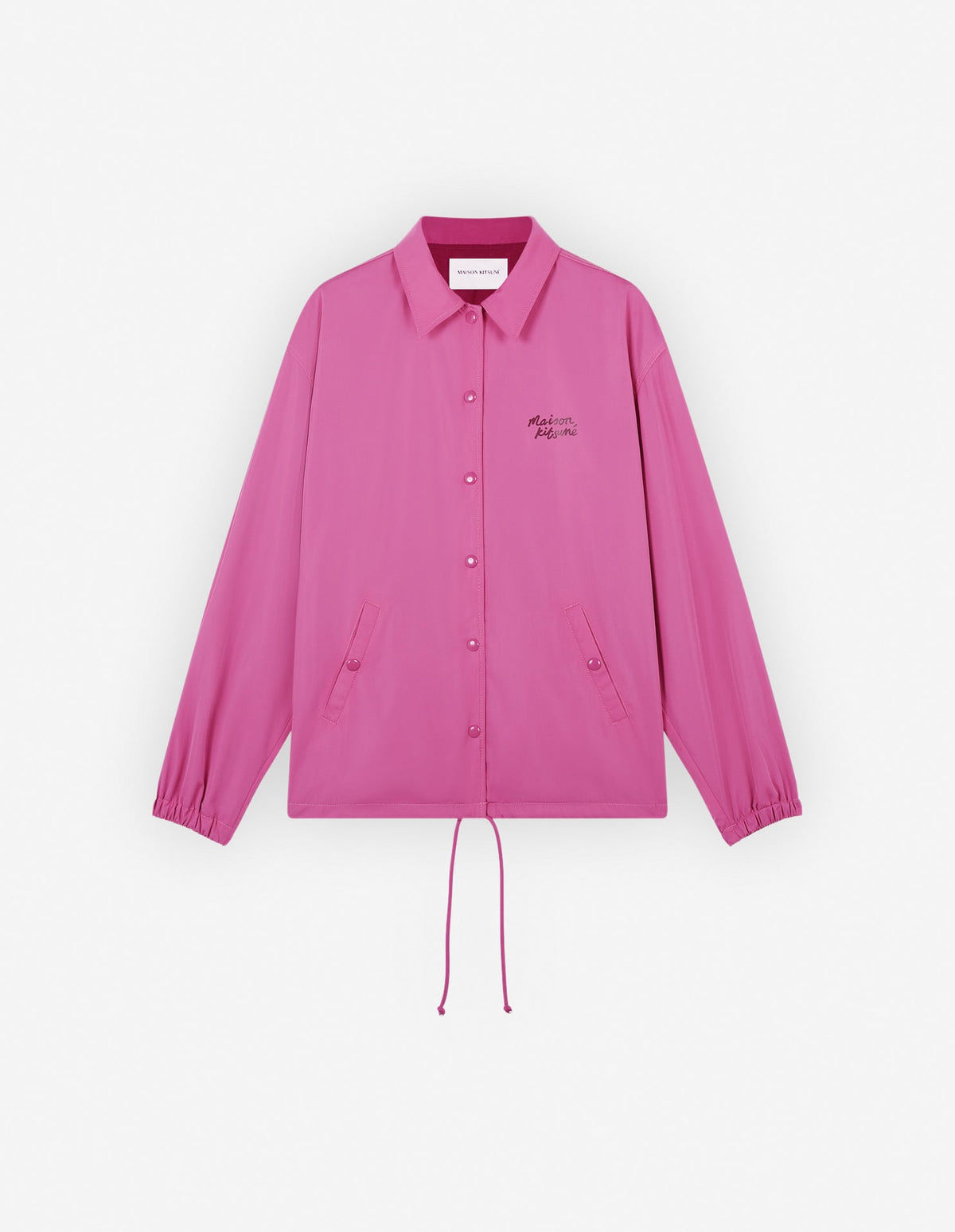  COACH JACKET IN NYLON WITH LOGO HANDWRITING PRINT