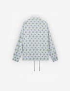  COACH JACKET IN FLORAL PRINTED NYLON WITH LOGO HANDWRITING