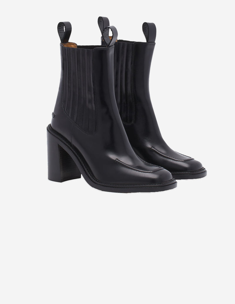  LEATHER LOW CHELSEA BOOTS